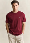 Gant Shield Crew Neck T-Shirt, Deep Grape Wine