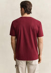 Gant Shield Crew Neck T-Shirt, Deep Grape Wine