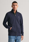 Gant Sheild Full Zip Sweatshirt, Evening Blue