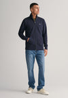 Gant Sheild Full Zip Sweatshirt, Evening Blue