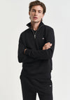 Gant Shield Half Zip Sweatshirt, Black