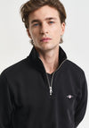 Gant Shield Half Zip Sweatshirt, Black
