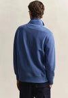 Gant Shield Half Zip Sweatshirt, Vintage Blue