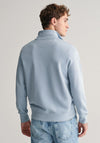 Gant Shield Half Zip Sweatshirt, Dove Blue