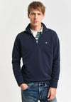 Gant Sheild Half Zip Sweatshirt, Evening Blue