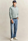 Gant Sheild Half Zip Sweatshirt, Duck Egg Blue