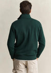 Gant Shield Half Zip Sweatshirt, Tartan Green