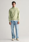 Gant Shield Half Zip Sweatshirt, Milky Matcha