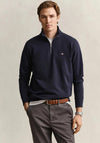 Gant Sheild Half Zip Sweatshirt, Navy