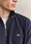 Gant Sheild Half Zip Sweatshirt, Navy