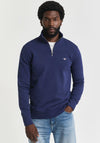Gant Shield Half Zip Sweatshirt, Persian Blue