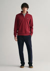 Gant Sheild Half Zip Sweatshirt, Plumped Red
