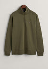 Gant Sheild Half Zip Sweatshirt, Racing Green