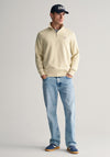 Gant Shield Half Zip Sweatshirt, Silky Beige