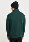 Gant Shield Half Zip Sweatshirt, Tartan Green