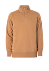 Gant Sheild Half Zip Sweatshirt, Warm Khaki