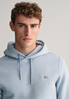 Gant Shield Hoodie, Dove Blue