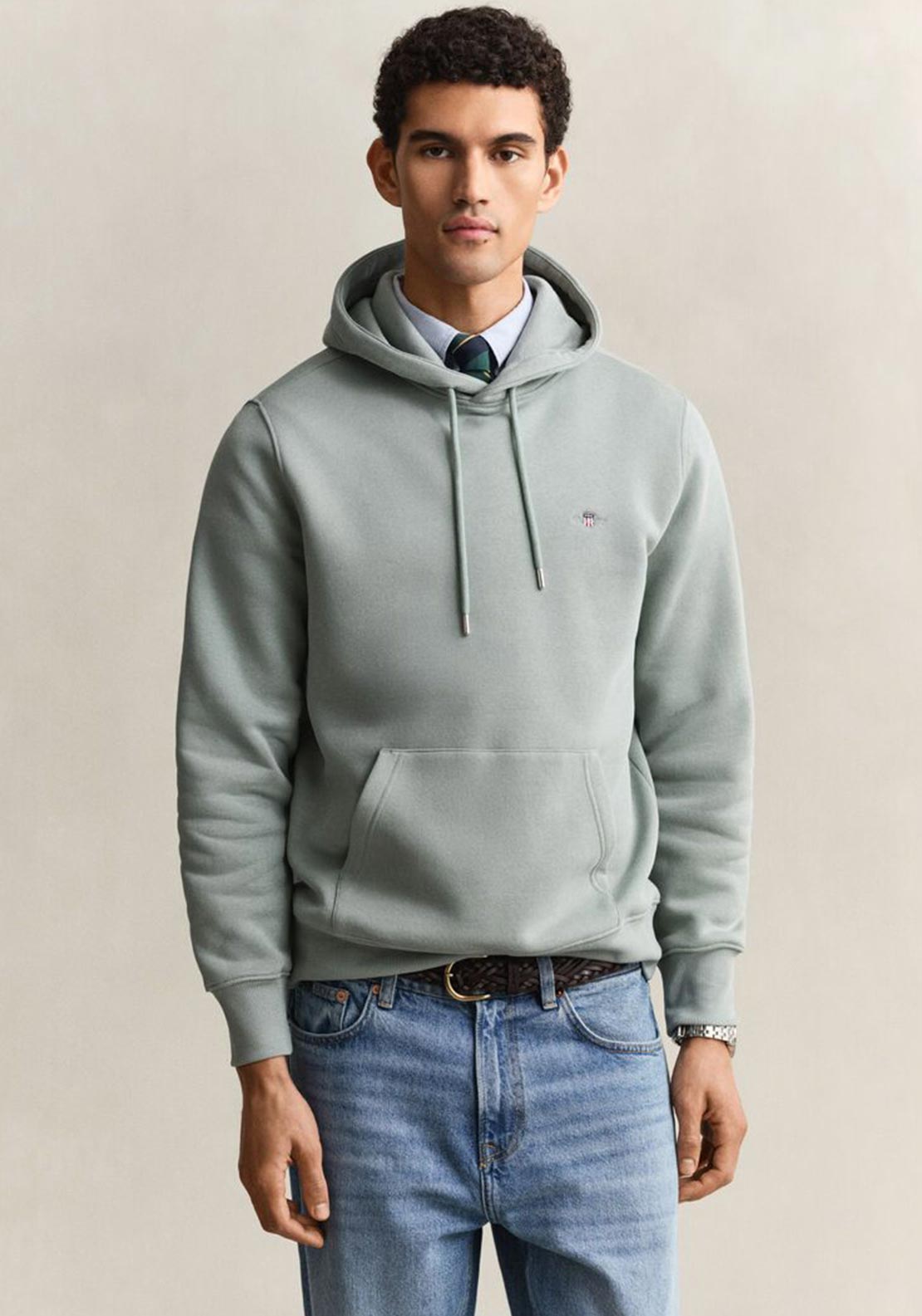 Gant Shield Hoodie, Duck Egg Blue