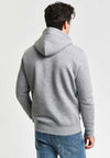 Gant Shield Hoodie, Grey Melange