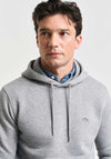 Gant Shield Hoodie, Grey Melange