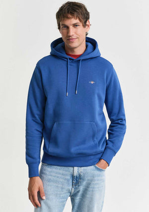 Gant Shield Hoodie, Rich Blue
