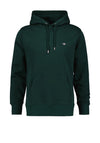 Gant Shield Hoodie, Tartan Green