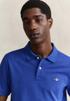 Gant Shield Pique Polo Shirt, Nautical Blue