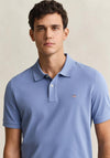 Gant Shield Pique Polo Shirt, Blue