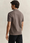 Gant Shield Pique Polo Shirt, Faded Taupe