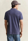 Gant Shield Pique Polo Shirt, Jeans Blue