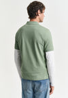 Gant Shield Pique Polo Shirt, Kalamata Green