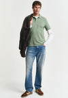 Gant Shield Pique Polo Shirt, Kalamata Green