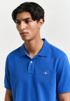 Gant Shield Pique Polo Shirt, Lapis Blue