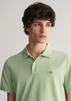 Gant Shield Pique Polo Shirt, Milky Matcha