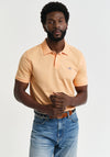 Gant Shield Pique Polo Shirt, Peachy Orange