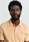 Gant Shield Pique Polo Shirt, Peachy Orange