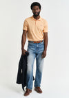 Gant Shield Pique Polo Shirt, Peachy Orange