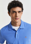 Gant Shield Pique Polo Shirt, Perfect Blue