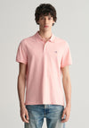 Gant Shield Pique Polo Shirt, Bubblegum Pink
