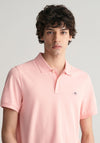 Gant Shield Pique Polo Shirt, Bubblegum Pink