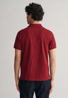 Gant Shield Pique Polo Shirt, Plumped Red