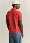 Gant Shield Pique Polo Shirt, Maple Fire Red