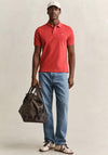 Gant Shield Pique Polo Shirt, Maple Fire Red