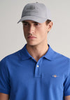Gant Shield Pique Polo Shirt, Rich Blue