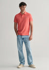 Gant Shield Pique Polo Shirt, Sunset Pink