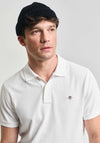 Gant Shield Pique Polo Shirt, White