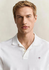 Gant Shield Pique Polo Shirt, White