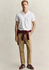 Gant Shield Pique Polo Shirt, White