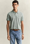 Gant Shield Pique Polo Shirt, Duck Egg Blue