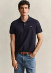 Gant Shield Pique Polo Shirt, Navy